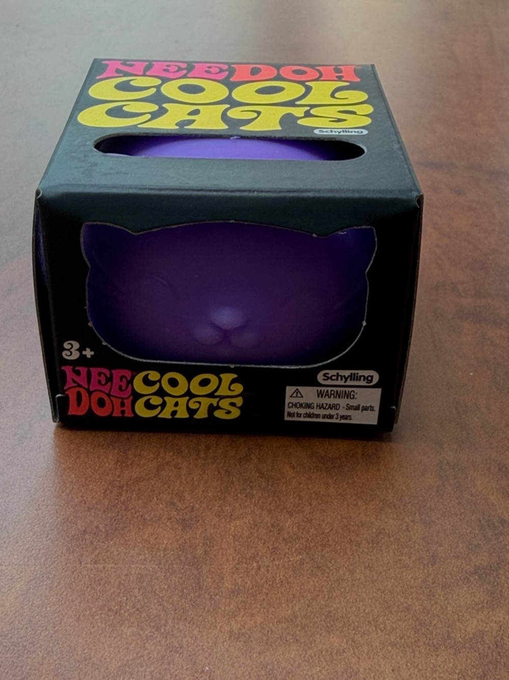 Cool Cats Purple Cat-Shaped Squeeze Toy